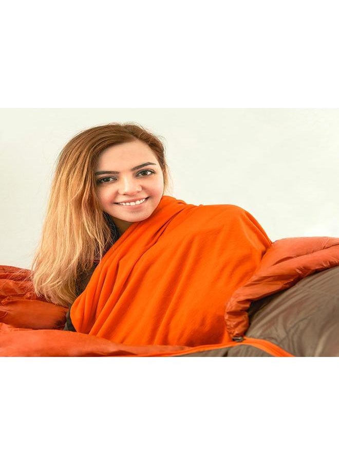 Thoraya Portable Adult Single Warming Sleeping Bag Liner Dustproof for Travel Hotel Train  - Image 4