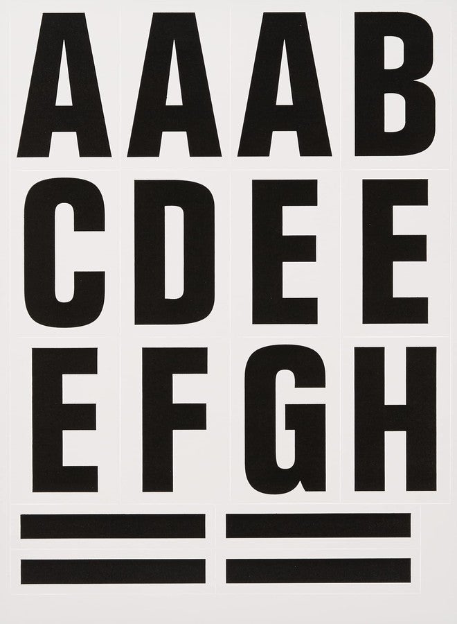 Headline Sign 2572 Stick-On EZ Block Letters and Numbers, Black on White, 3-Inch, Made in USA - Image 4