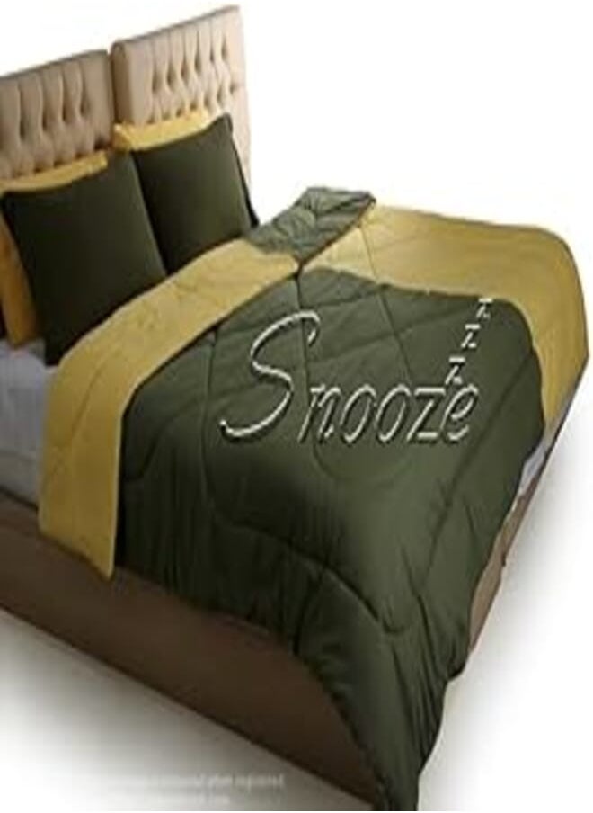 Tiba Chess quilt, Yellow& Dark green, 220 * 235 cm 