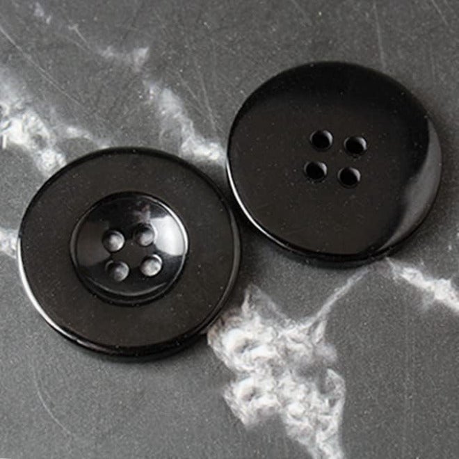 Buttons, Decorative Buttons, 10pcs Coat Windbreaker Resin Buttons Shirt Hand-Sewn Four-Eye Button Jacket Suit Decorative Button (Color : 10pcs S21, Size : 25mm) - Image 1
