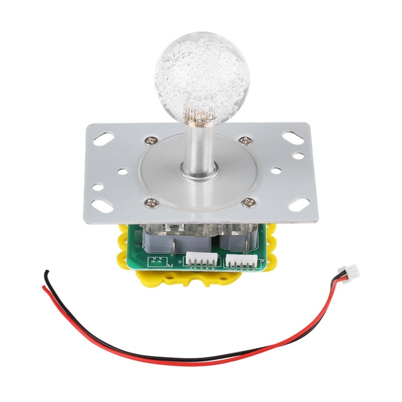LED Arcade Joystick with Switchable 4-to-8-Way Gate - Smooth LED Illuminated Joystick with Auto-Color Show for Home Arcade Builders - Image 1