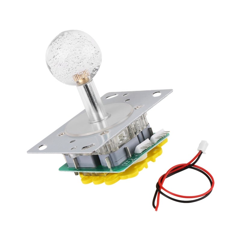LED Arcade Joystick with Switchable 4-to-8-Way Gate - Smooth LED Illuminated Joystick with Auto-Color Show for Home Arcade Builders - Image 2