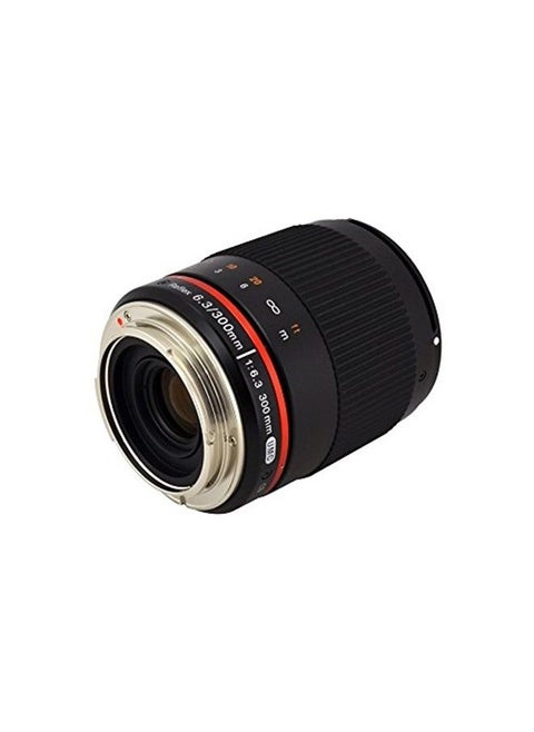 300M-E-BK 300mm F6.3 Mirror Lens for Sony NEX Mirrorless Interchangeable Lens Cameras - E-Mount