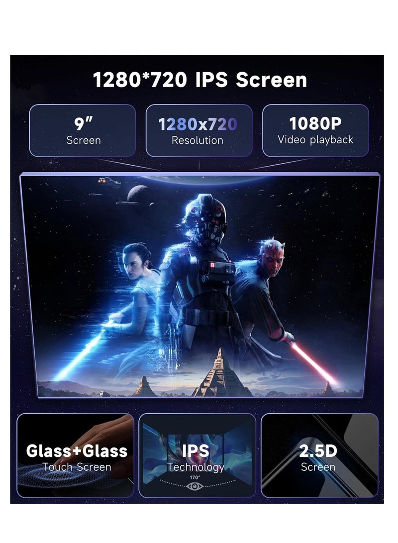 Android Car Stereo for Mercedes Benz C-Class C180 C200 C230 C250 C300 C350 W204 S204 2006-2011 2GB RAM 32GB ROM 9 Inch Support Apple Carplay MirrorLink WiFi BT, IPS Touch Screen with AHD Camera - Image 4