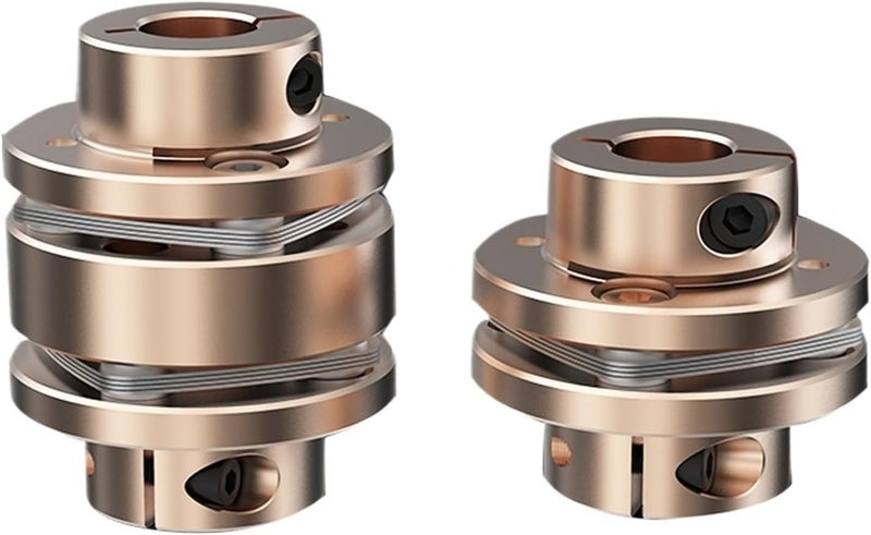 Flange Coupling LE D45L35/50 Flexible Motor Shaft Coupler Aluminium Diaphragms Universal Joint for 3D Printer Cardan(LE1-B-D45L35-8X15) - Image 1