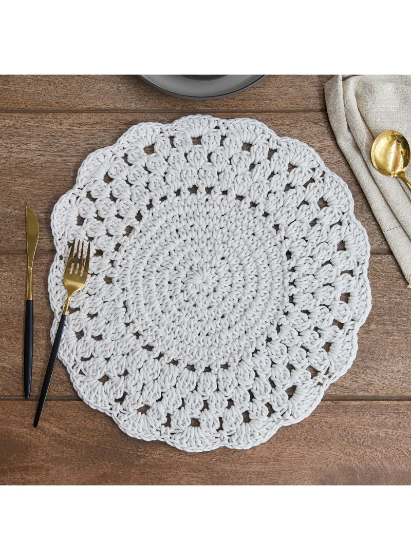 Home Box Knotscape Crochet Placemat 38 x 38 cm