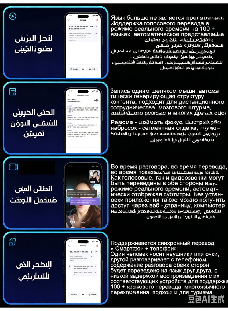 نظارات ذكية بلوتوث مفتوحة الأذن مع حماية من الأشعة فوق البنفسجية للمكالمات والموسيقى - Image 3