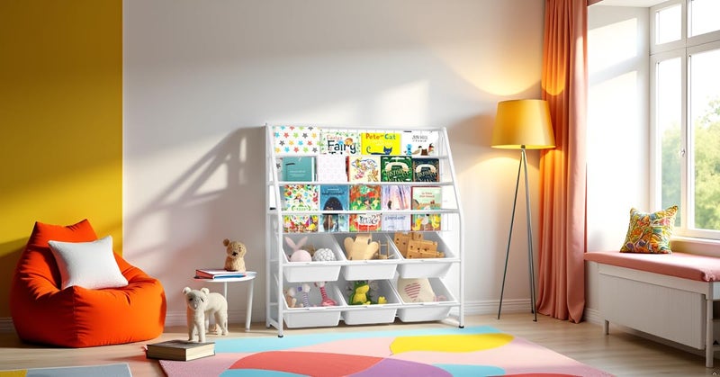 Snazzy Metal Bookshelf For Study Room, White - Image 2