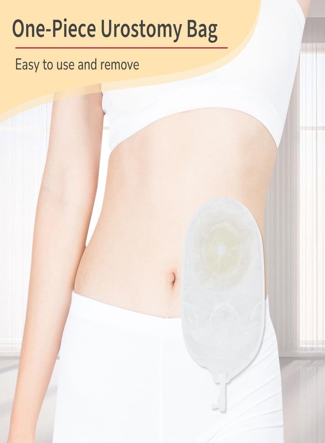 DERAYMI 10 Pack Urostomy Bags, Drainable One Piece System Urostomy Pouches, Anti-Backflow Ostomy Bags with Drain Valve Closure for Urostomy Stoma Drainable Care 15-65mm Cut-to-Fit - Image 2