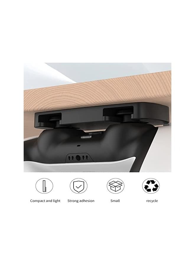 بروماس حامل طاولة تحكم شبابي جميل ومفيد، منظم طاولة وحامل وحدة تحكم تحت المكتب ومفتاح إدارة المكتب، لملحقات الألعاب - Image 2