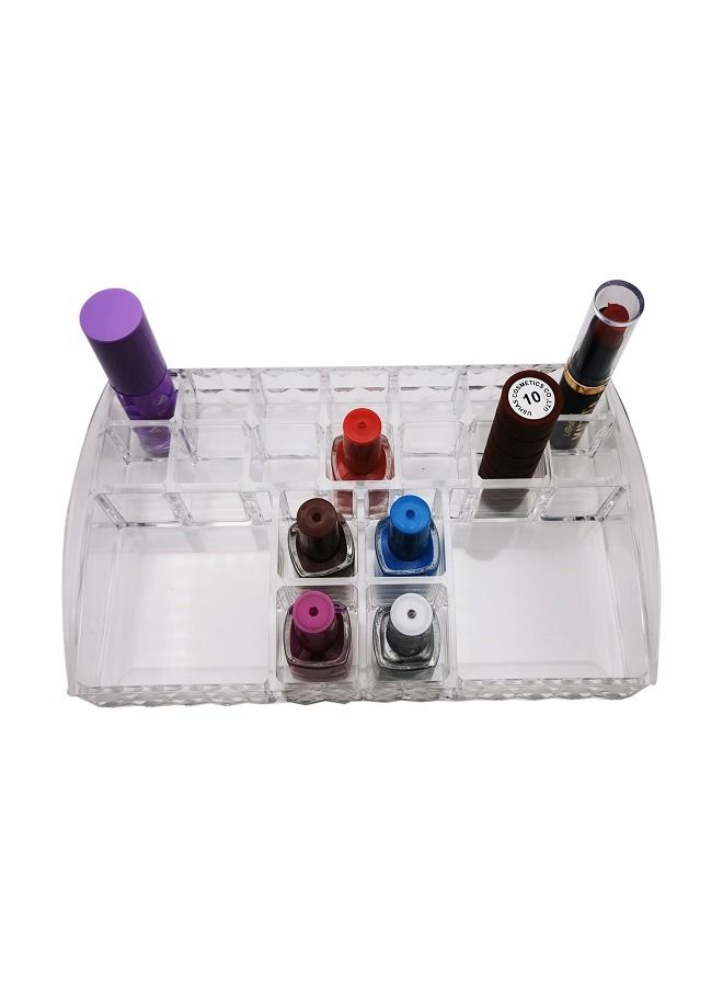 asmat 20 Slots Clear Acrylic Lipstick Organizer Display Transparent Makeup Organizer, Multipurpose Makeup Organizer Stand for Lip Gloss Tubes, Balm, Mascara, Make Up Brushes Jewelry  - Image 1
