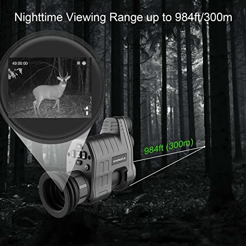 oneleaf.ai Commander NV100 HD Night Vision Goggle, Clip on Night Vision Monocular for Hunting/Observations- 16MM - Image 3