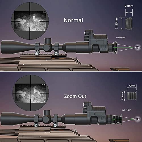 oneleaf.ai Commander NV100 HD Night Vision Goggle, Clip on Night Vision Monocular for Hunting/Observations- 16MM - Image 5