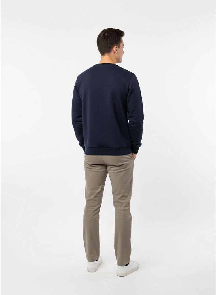 Sinsay Men’s Navy Blue Sweatshirt – “You’re Welcome” Printed Graphic Pullover | Casual Winter Warm Fleece Jumper - Image 5