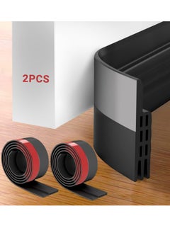 Super ZYouth Door Draft Stopper 2pcs, Under Door Seal, Door Sweep for Exterior & Interior Doors, Door Bottom Draft Blocker Dust and Noise Insulation 100x2x5 cm  - Image 1