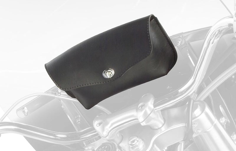 Dowco Willie & Max Revolution Series Synthetic Leather Motorcycle Windshield Bag - Black - Image 1