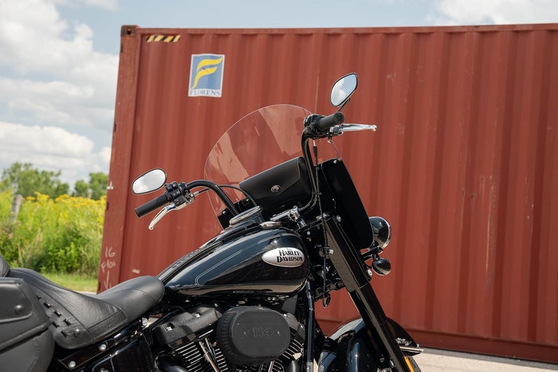 Dowco Willie & Max Revolution Series Synthetic Leather Motorcycle Windshield Bag - Black - Image 2