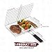 WINHONW Portable Grill Baskets WINHONW Bbq net BBQ Grilling Basket veggie grill basket Folding with Removable HandleGrill Vegetable basket BBQ Accessories Grilling Barbecue Basket Grill Baskets Grill net for Outdoor Grilling - Image 2