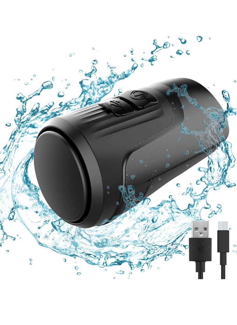 KASTWAVE Electric Loud Bike Bell with Anti Theft Alarm, Bike Horn Electric Loud 125dB with 4 Sound Modes for Adults, Rechargeable Bicycle Bell Waterproof Bicycle Horn for Bike Cycling  Black  - Image 1