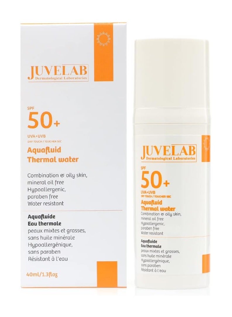 JUVELAB Sunscreen Thermal Liquid with SPF of 50 40 ml  - Image 1