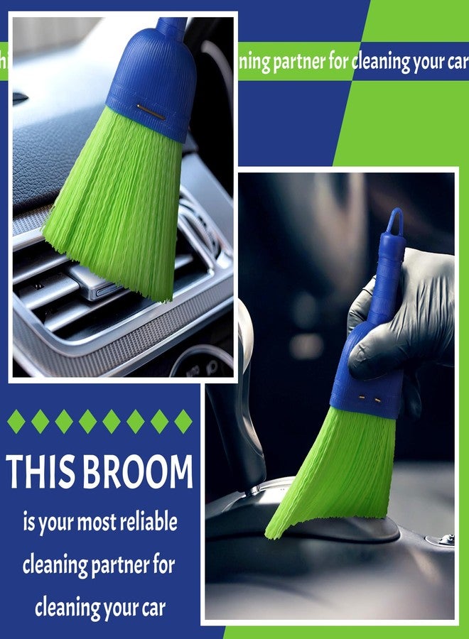 Domensi 4 Pcs Whisk Broom Poly Fiber Handheld Brush Hand Brush Outdoor Car Broom with Hang Hole for Cleaning Inddoor Porches Floors Decks Driveways Dirt Dust - Image 4