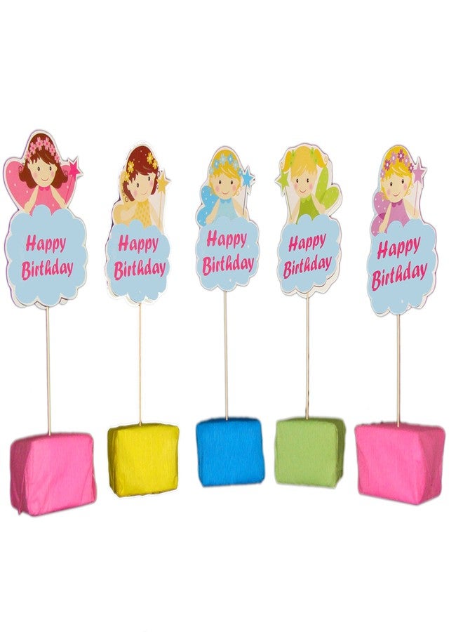 Untumble - Fairy Theme Birthday Party Center Pieces (Set of 5) - Image 1