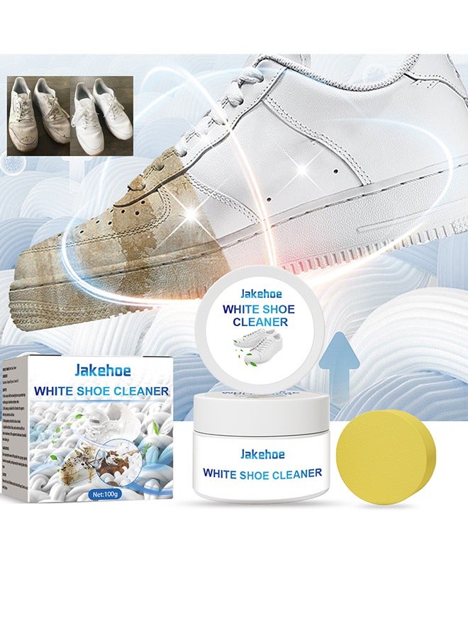 Jakehoe Multi-Purpose White Shoe Cleaner Sports Shoes White Shoes Decontamination Bright White Cleaning Yellowing Cleaning Agent - Image 1