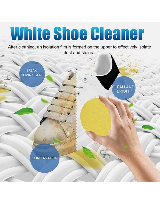 Jakehoe Multi-Purpose White Shoe Cleaner Sports Shoes White Shoes Decontamination Bright White Cleaning Yellowing Cleaning Agent - Image 2