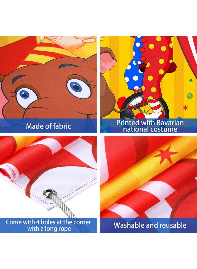 Blulu Carnival Circus Party Decoration Carnival Photo Door Banner Backdrop Props Large Photo Door Banner For Carnival Circus Party Decor Game Supplies (Acrobatics) - Image 5