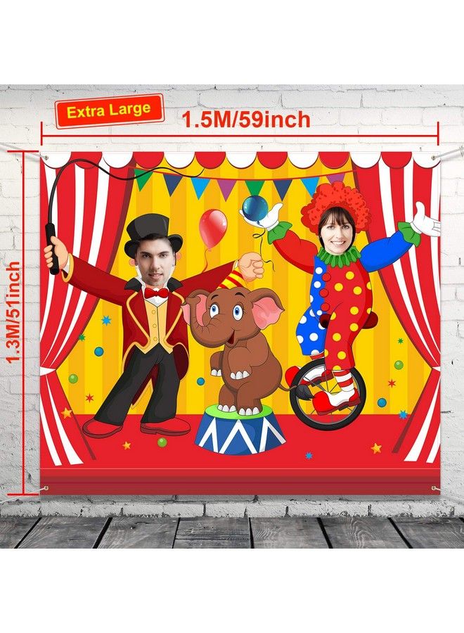 Blulu Carnival Circus Party Decoration Carnival Photo Door Banner Backdrop Props Large Photo Door Banner For Carnival Circus Party Decor Game Supplies (Acrobatics) - Image 3