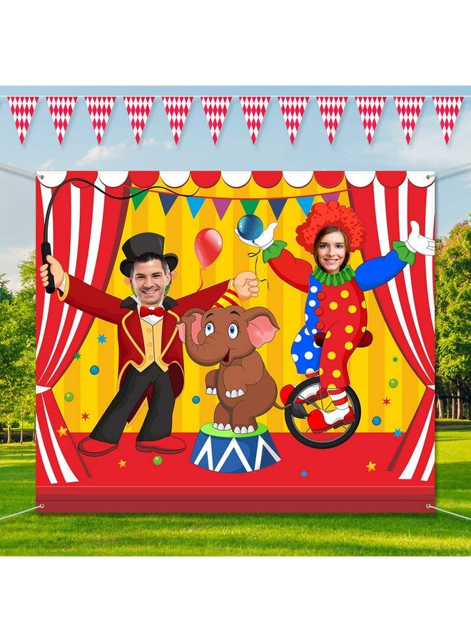 Blulu Carnival Circus Party Decoration Carnival Photo Door Banner Backdrop Props Large Photo Door Banner For Carnival Circus Party Decor Game Supplies (Acrobatics) - Image 4