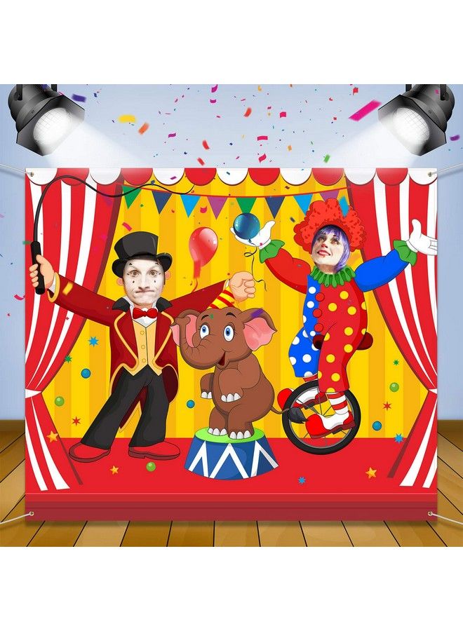 Blulu Carnival Circus Party Decoration Carnival Photo Door Banner Backdrop Props Large Photo Door Banner For Carnival Circus Party Decor Game Supplies (Acrobatics) - Image 2