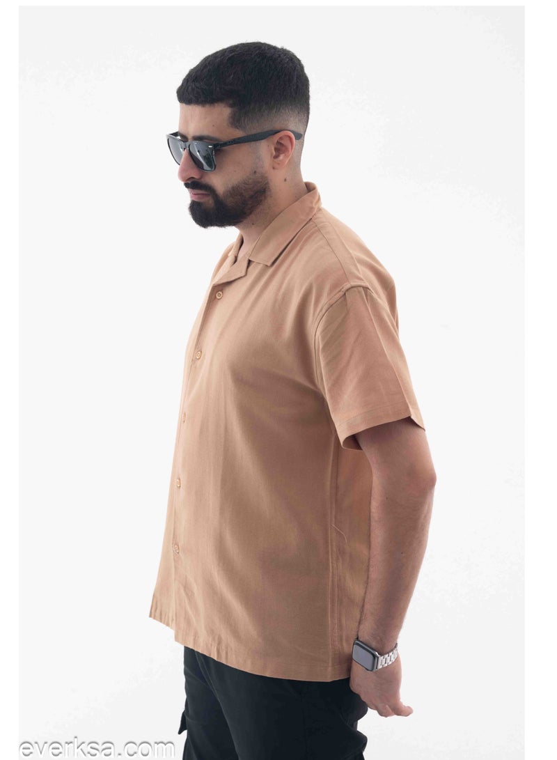 Everest Men's Linen Half Sleeve Shirt - Image 2