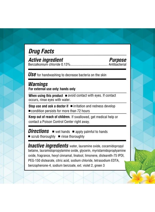 Germ-X Antibacterial Hand Soap Moisturizing Liquid Hand Wash For Kitchen Or Bathroom Ph Balanced & Dermatologist Tested Back To School Supplies Spring Rain 12 Oz Pump Bottle (Pack Of 4) - Image 3