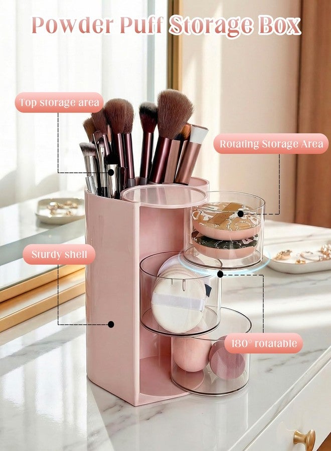Gaahkai 2 Pcs Hair Accessories Organizer, Rotatable Hairbrush Storage Holder Organizers for Vanity for Clip Comb Earring Necklaces - Image 3