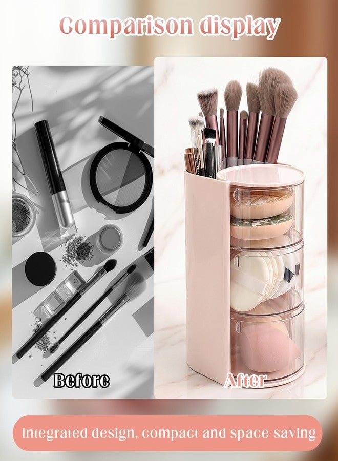 Gaahkai 2 Pcs Hair Accessories Organizer, Rotatable Hairbrush Storage Holder Organizers for Vanity for Clip Comb Earring Necklaces - Image 5