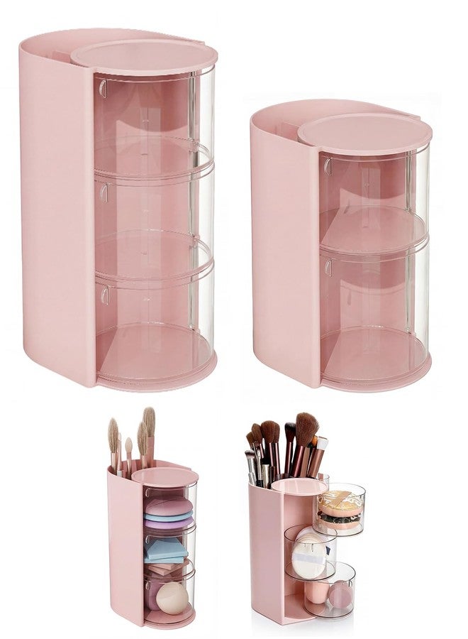 Gaahkai 2 Pcs Hair Accessories Organizer, Rotatable Hairbrush Storage Holder Organizers for Vanity for Clip Comb Earring Necklaces - Image 1