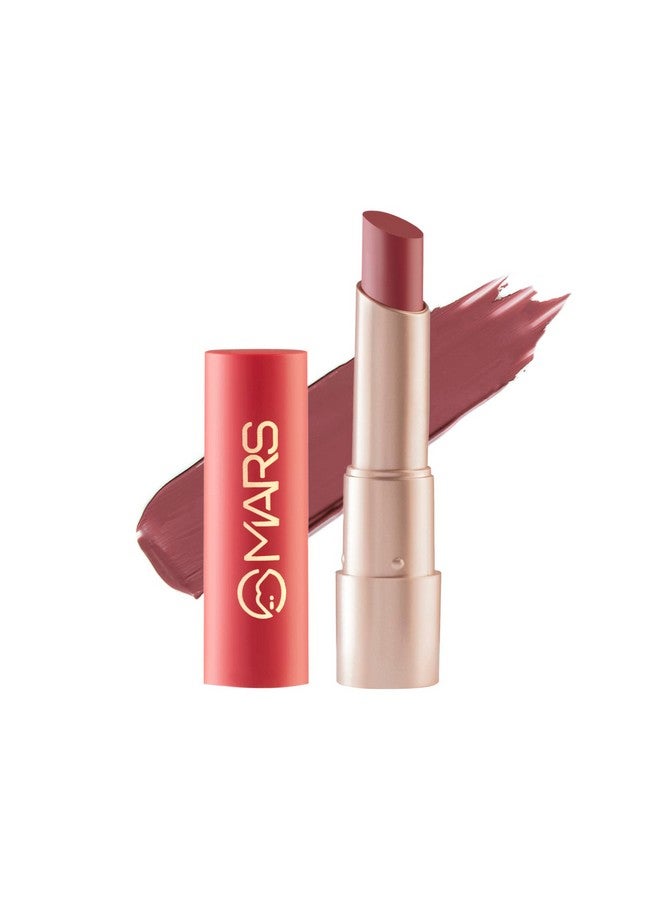 Mars MARS Creamy Matte Long Lasting Lipstick for Women | Creamy Lipstick | Single Swipe Application | Smooth & Light Weight (3.2 gm) (04-Dandiya Explosion) - Image 1