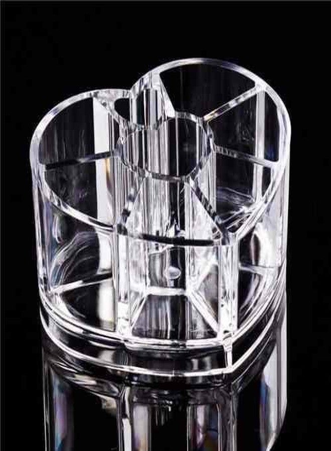 Rambot Small Heart Shape Cosmetic Storage Organizer Box Pack of 1 - Image 2