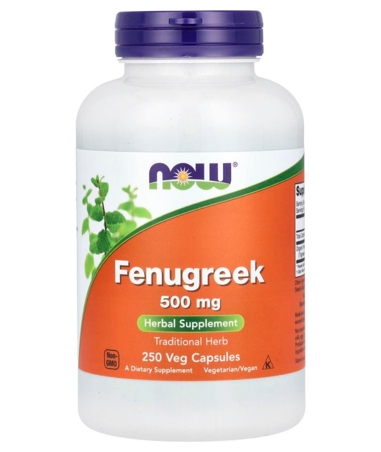 now Fenugreek 500 mg 250 Veg Capsules