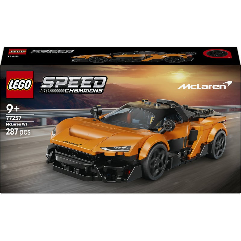 LEGO Speed Champions McLaren W1 Toy Car Model Kit 77257 (Age 9+, 287 Pieces) - Image 2