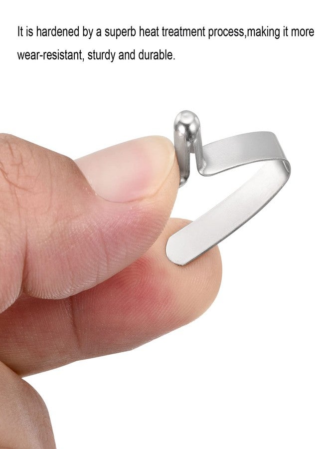 PATIKIL 8x5mm Kayak Paddle Snaps, 8 Pack Tent Pole Push Button Spring Clips Steel Hollow Button Locking Tube Single Pin for Kayak Paddle Tent, Silver - Image 4