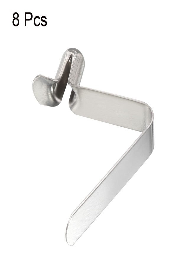 PATIKIL 8x5mm Kayak Paddle Snaps, 8 Pack Tent Pole Push Button Spring Clips Steel Hollow Button Locking Tube Single Pin for Kayak Paddle Tent, Silver - Image 3