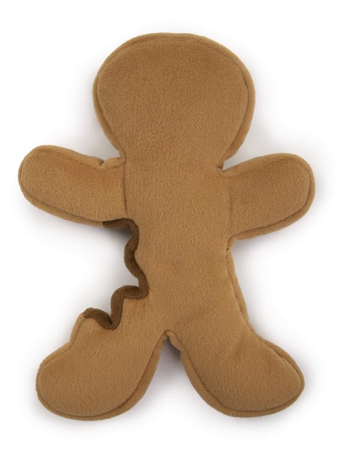 goDog goDog Christmas Gingerbread Man Squeaky Plush Dog Toy, Chew Guard Technology - Brown, Large  - Image 5