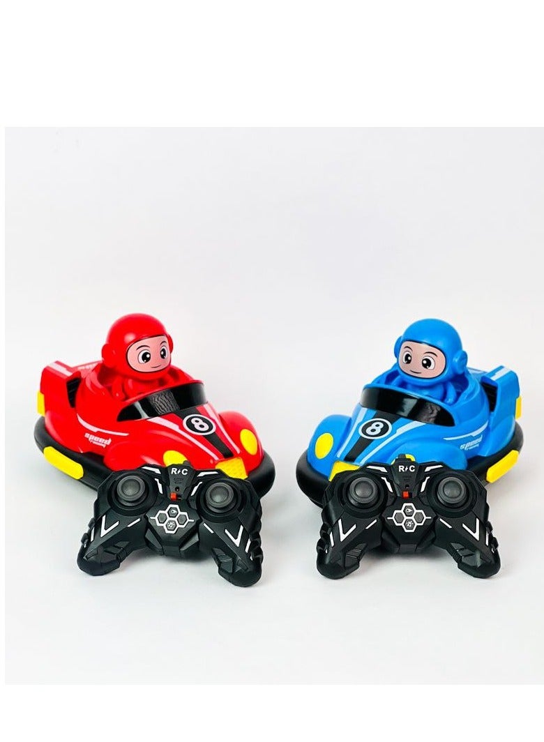 فن سيارات تصادم بالتحكم عن بعد – عربة جو كارت مزدوجة 2.4 جيجاهرتز - Image 3