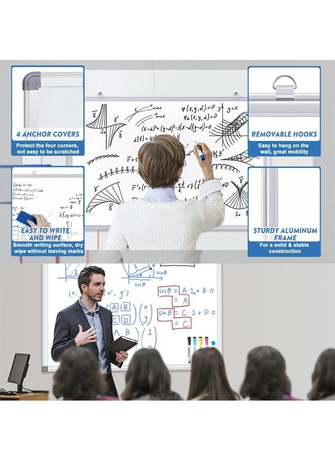 GBQ - Whiteboard Exclusive Customization Aluminum Frame Double-sided Magnetic  40*60CM - Image 1