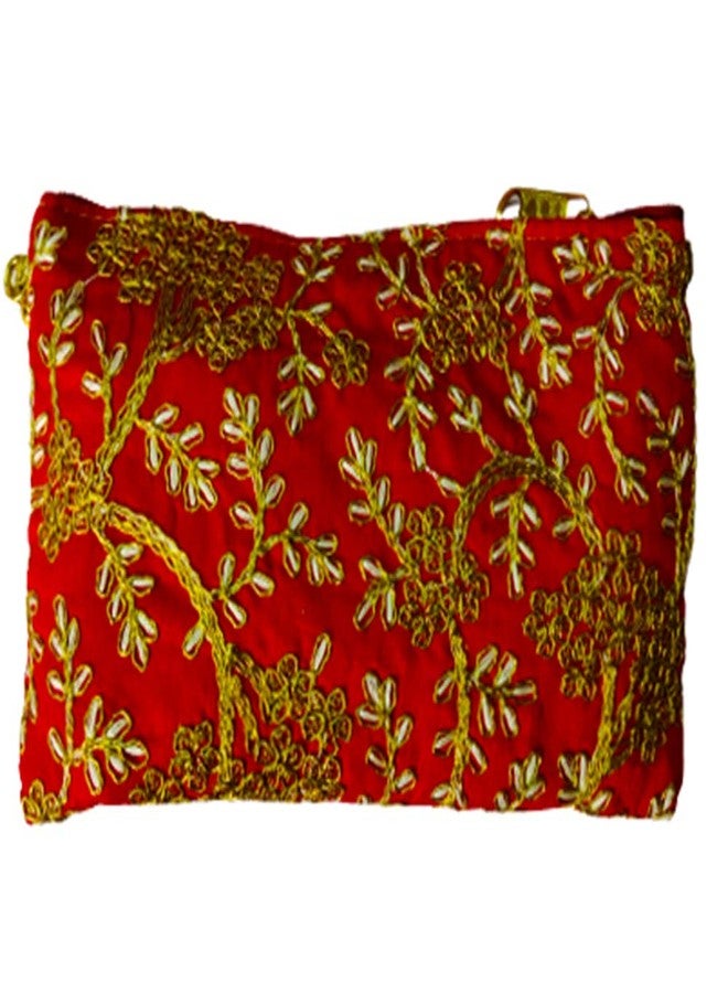 Avanti Creation Traditional Embroidered Purse for Women with Zipper, Return Gifts Purse Pack Of 7 - Image 5
