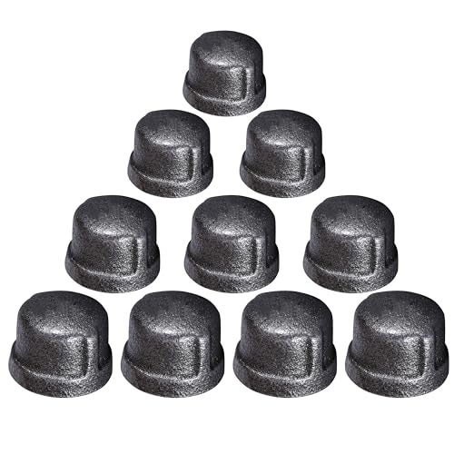 SUPPLYGIANT Supply Giant CNDQ0012-10 Pipe Cap, 1/2 in, Black - Image 1
