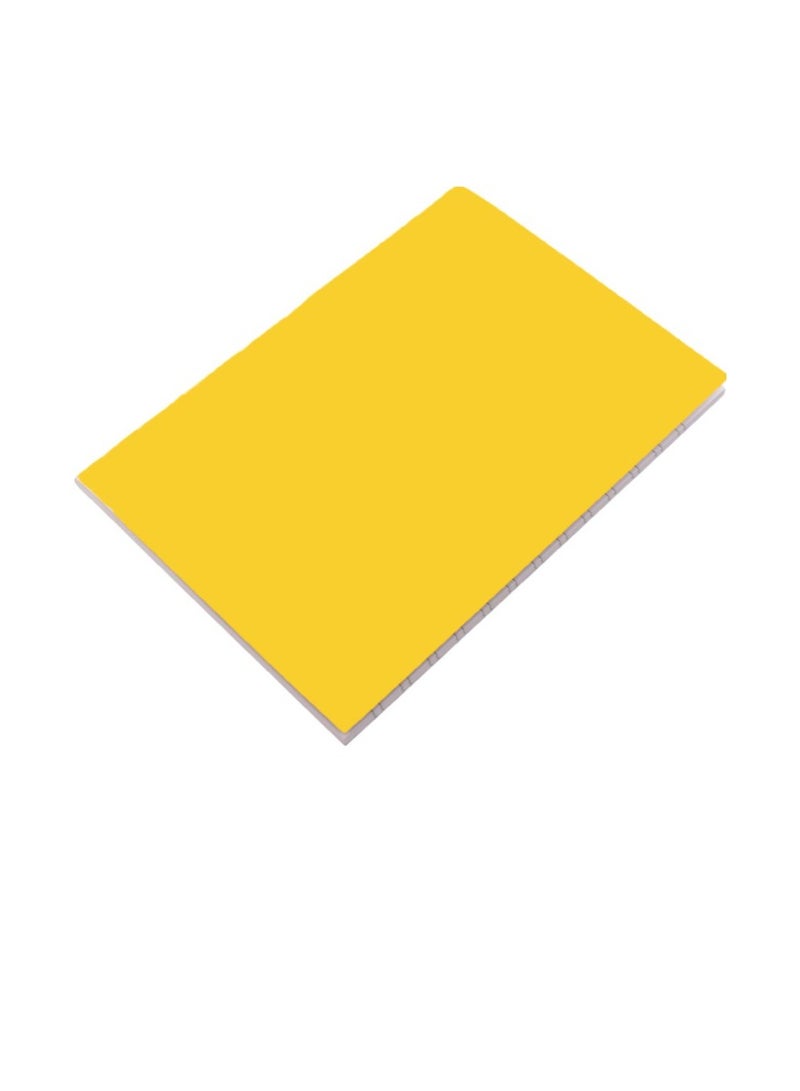 المعايرجي‎ كشكول  انجليزي مبطن مزدوج مقاس A5، 100 ورقة، مناسب لاي اعداد، من المكتب الى المدرسة - اصفر - Image 1