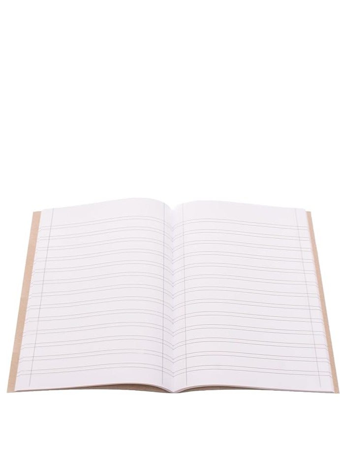 المعايرجي‎ كشكول  انجليزي مبطن مزدوج مقاس A5، 100 ورقة، مناسب لاي اعداد، من المكتب الى المدرسة - اصفر - Image 2